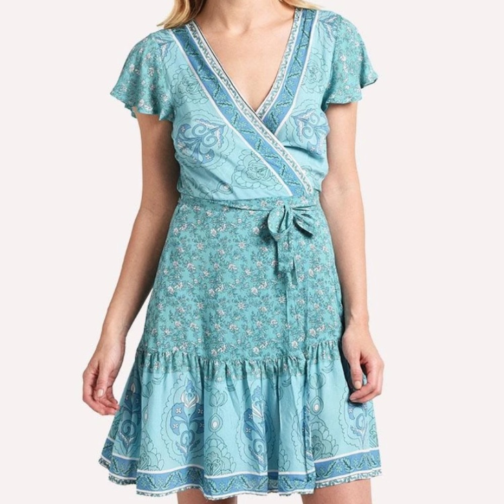 Blue La Ros Wrap Dress